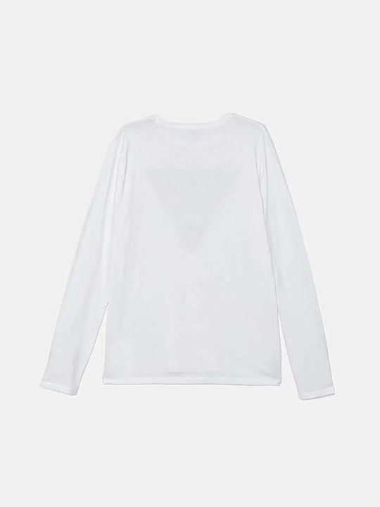 Παιδική Μπλούζα Μακρυμάνικη Pure White