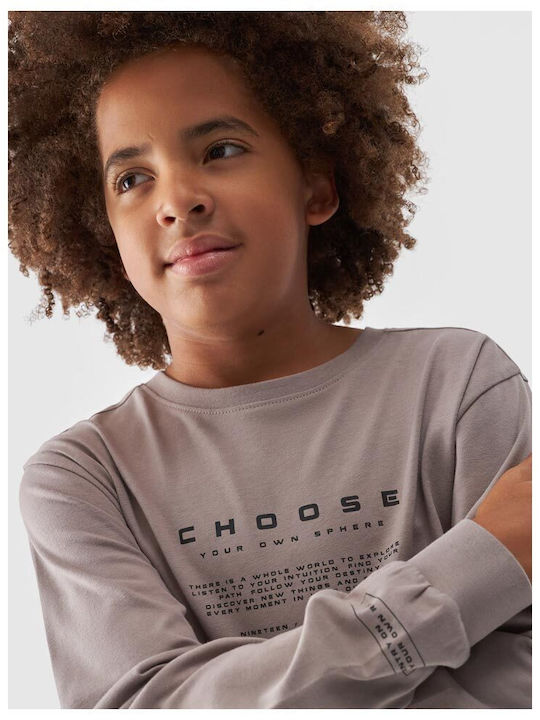 Kinderhemd Langarm Grey