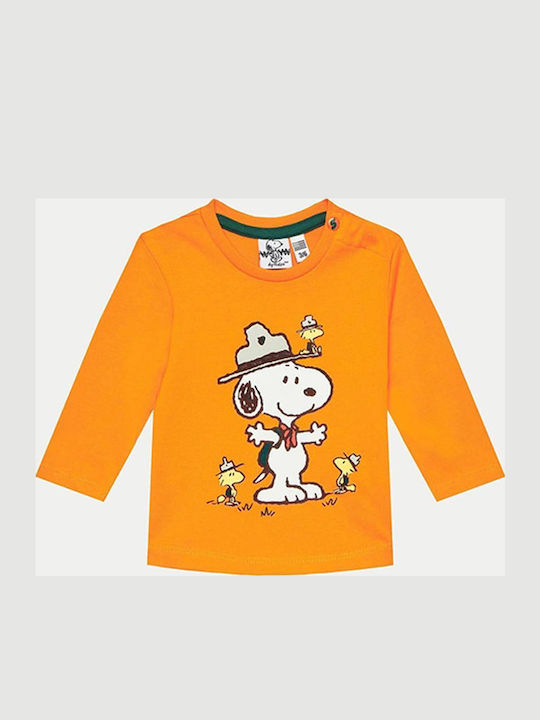Kinderhemd Langarm orange
