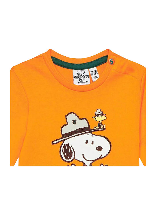 Kinderhemd Langarm orange