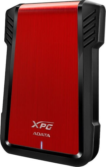 Adata EX500 Case for Hard Drive 2.5" SATA III with Connection USB 3.0 Red