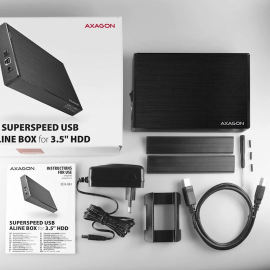 Axagon Θήκη για Σκληρό Δίσκο 3.5" SATA III με σύνδεση USB 3.2