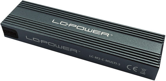 LC-Power Θήκη για Σκληρό Δίσκο M.2 SATA III / PCI Express NVME με σύνδεση USB 3.1