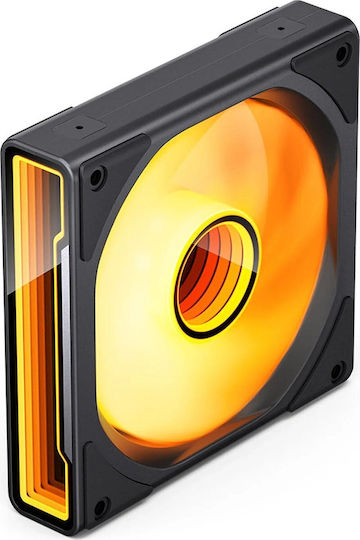 Jonsbo ZK-120BR Reverse Blade Case Fan 1800rpm with ARGB Lighting and 4-Pin PWM Connection