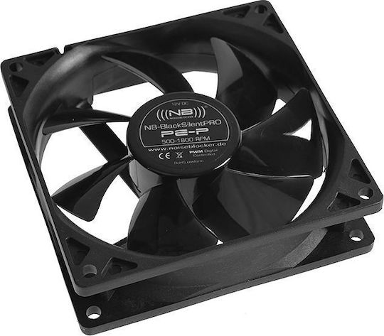 Noiseblocker Ventilator Pentru Carcasă PE-P 92mm (1800rpm / 38.26cfm) Fără Iluminare LED și Conexiune 4-Pin PWM