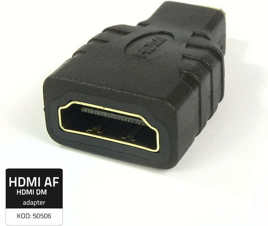 Qoltec Μετατροπέας micro HDMI female σε HDMI female 1τμχ 50506