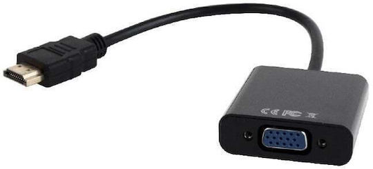 Spacer Adapter Cable HDMI Male to VGA Female + Audio 15cm