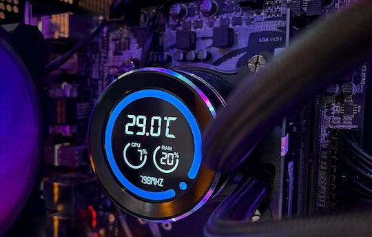 Darkflash DN-D360 Water Cooling AIO CPU With 3 Fans 120mm And ARGB Lighting