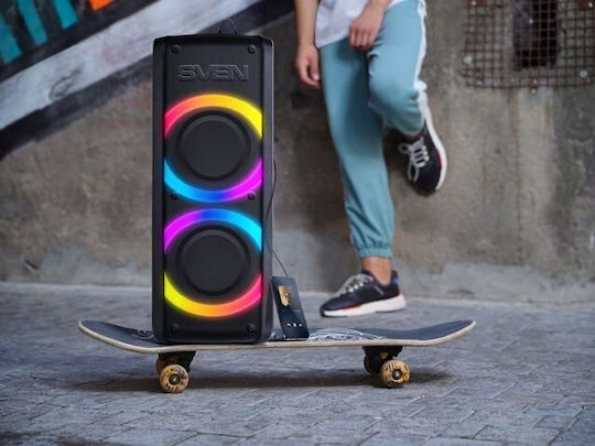 Sven PS-710 Ηχείο Bluetooth 100W με Διάρκεια Μπαταρίας έως 10 ώρες Μαύρο