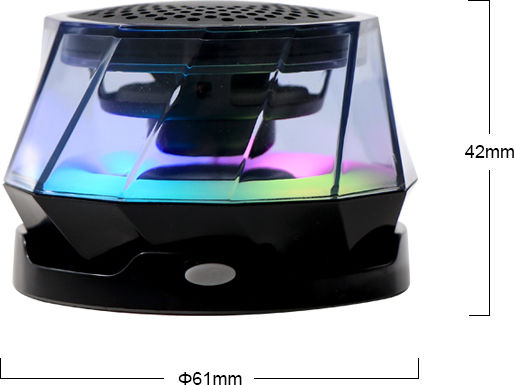 Kisonli Q6C Ηχείο Bluetooth 5W με Διάρκεια Μπαταρίας έως 6 ώρες Μαύρο