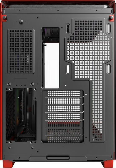 Montech King 95 Gaming Midi Tower Κουτί Υπολογιστή με Πλαϊνό Παράθυρο Κόκκινο