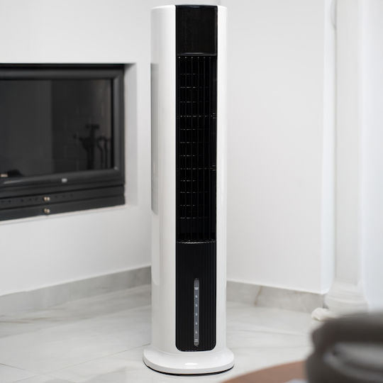 Morris Вентилатор Тип Кула 65W с Дистанционно Бял