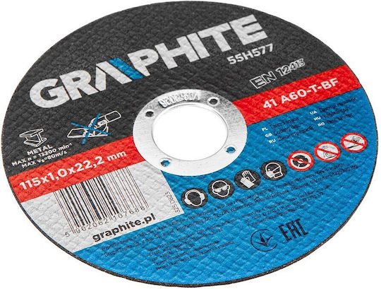 Graphite Cutting Disc Metal Hole Diameter 115mm 10pcs