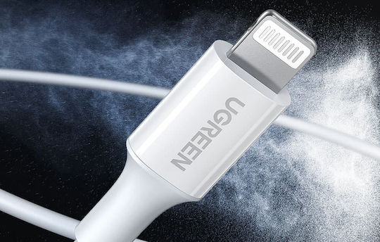 Ugreen US155 Regular USB-A la Cablu Lightning Alb 1.5m (80315)