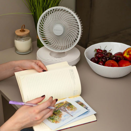 Morris USB Folding Fan 4W White MDF-15241