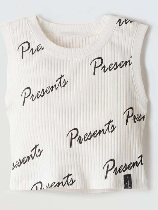 Kids Top Sleeveless White
