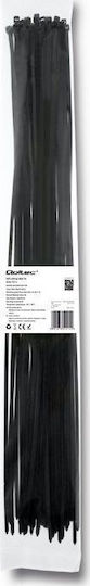 Qoltec Cable Ties Plastic 500mm x 4.8mm in Black Colour (50 pcs) (52214)