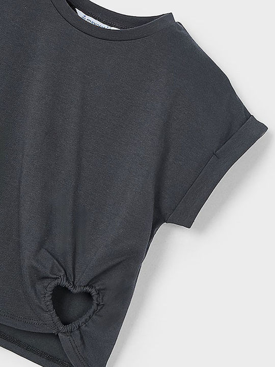 Kids Short-Sleeved Gray Blouse