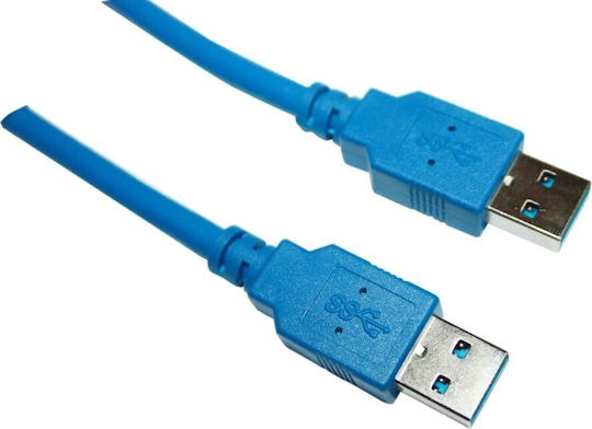 VCOM USB 3.0 Kabel USB-A-Stecker - Blau 1.5m