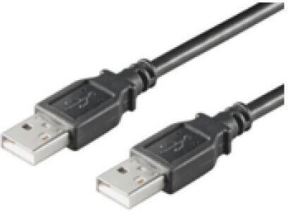 Microconnect USB 2.0 Кабел USB-A мъжки - USB-A мъжки Черен 1м USBAA1B