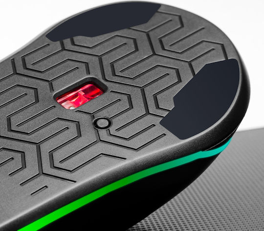 Mars Gaming MM118 RGB Gaming Ποντίκι 9800 DPI Μαύρο