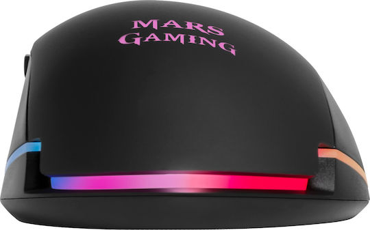 Mars Gaming MM118 RGB Gaming Ποντίκι 9800 DPI Μαύρο