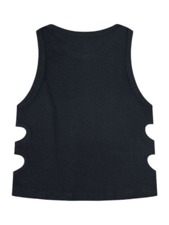 Kids Sleeveless Black Blouse