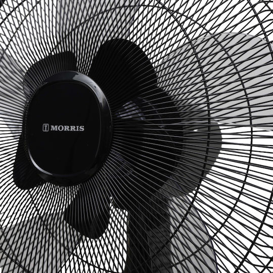 Morris Pedestal Fan 60W 40cm Diameter with Remote Control Black