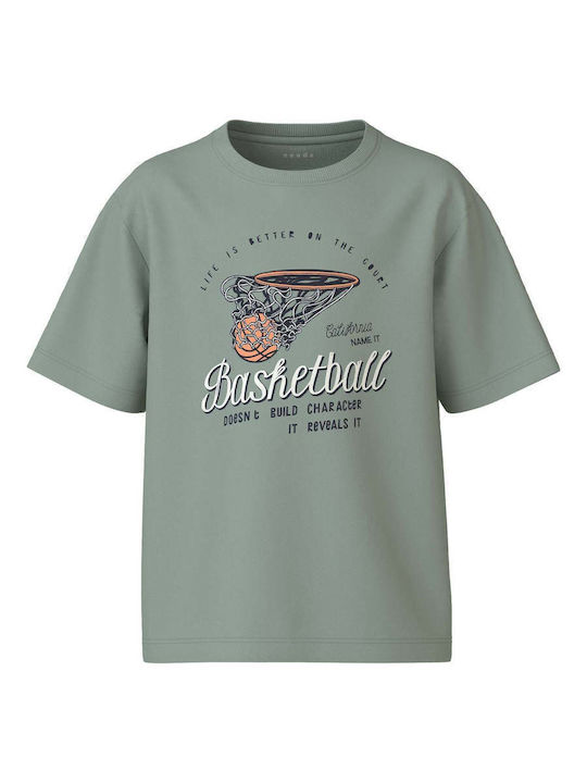 Παιδικό T-shirt Dusty Olive Basketball