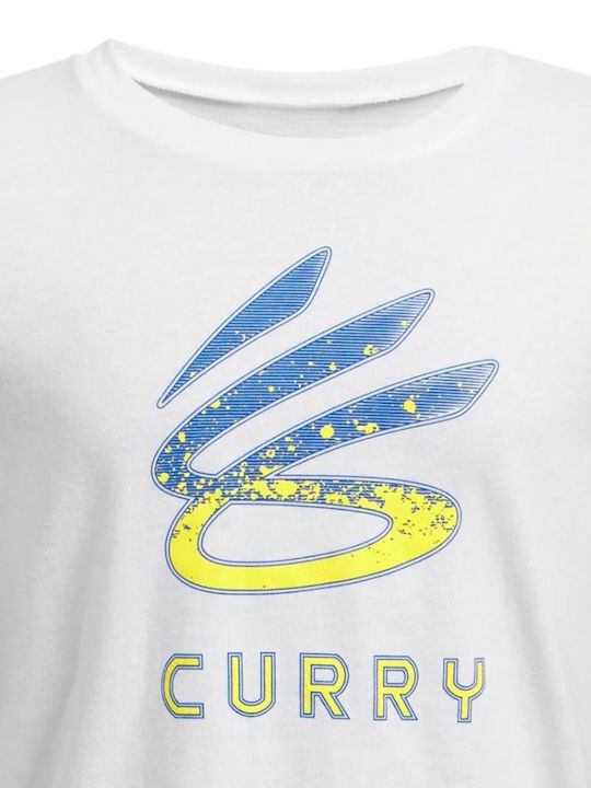 Bluză pentru copii Cu mânecă scurtă Albă Logo
