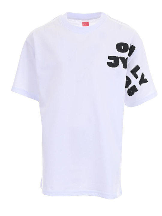 Kinderoberteile T-Shirts Weiß Side Note
