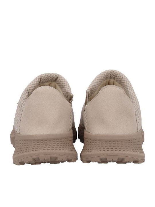 Geschlossene Damen Hausschuhe Beige