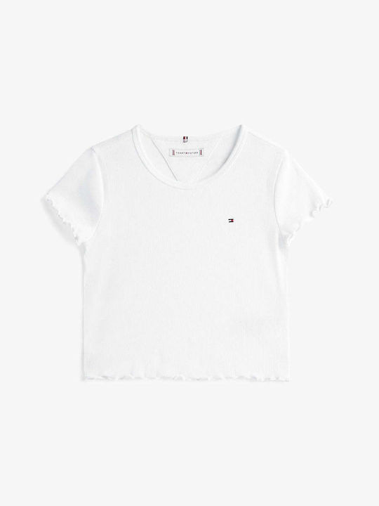 Kids Top Short-sleeved White Essential