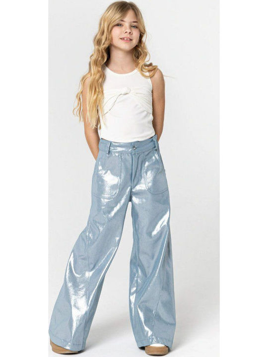 Παιδικό Crop Top Κοντομάνικο Λευκή