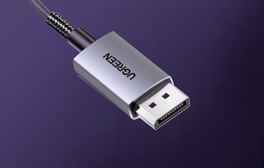 Ugreen Cable DisplayPort male - HDMI male 1m Μαύρο (80395)