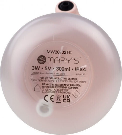 Mary's Încorporat Dispenser Plastic Roz 300ml