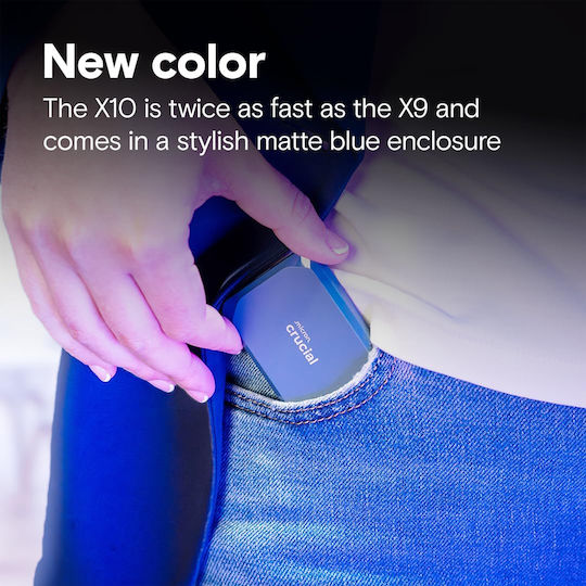 X10 USB-A 3.2 Externe Festplatte 2TB 2.5" Blaue