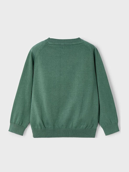 Kinderpullover Langarm Grün Basic