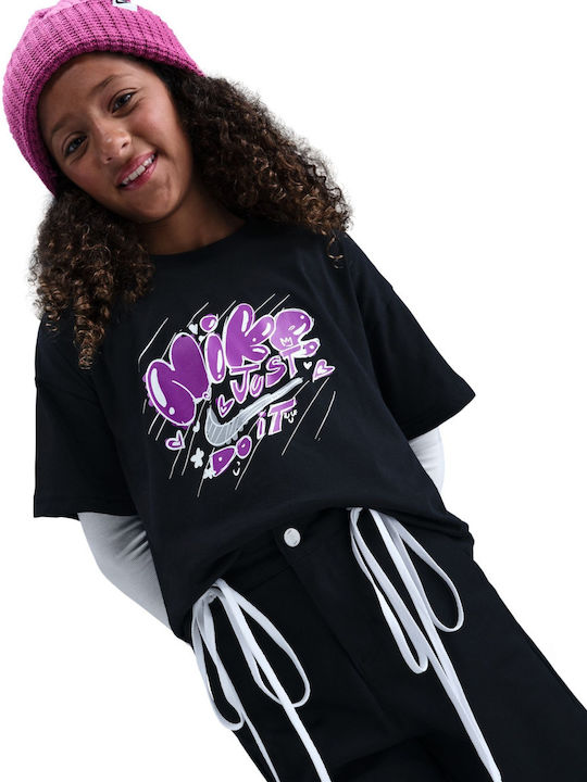Kids' T-shirt Black Sportswear