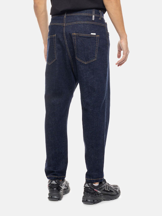 Cover Ανδρικό Παντελόνι Τζιν Ελαστικό με Relaxed Baggy Εφαρμογή Navy Μπλε