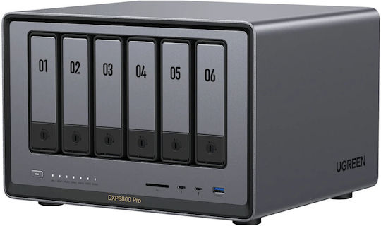 Ugreen DXP6800 Pro NAS Tower με 6 θέσεις για M.2 και 2 θύρες Ethernet