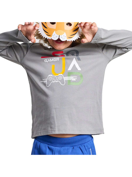 Kids' Shirt Long Sleeve Steel