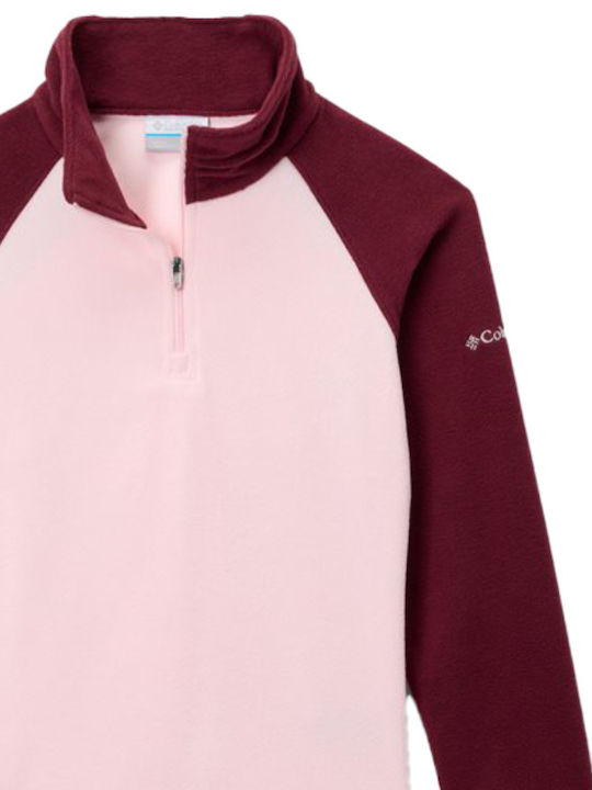 Παιδική Μπλούζα Μακρυμάνικη Μπορντό Glacial Fleece Half Zip