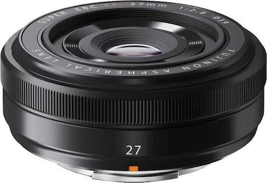 Fujifilm Crop Φωτογραφικός Φακός XF 27mm f/2.8 R WR Wide Angle για Fujifilm X Mount Μαύρος