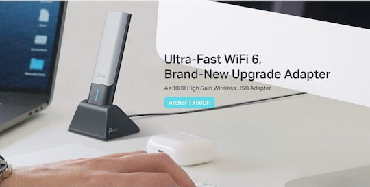 Мрежов адаптер Tp-link Archer Tx50uh 3000 Mbps Безжичен Ax Usb 3.0 2 вътрешни антени