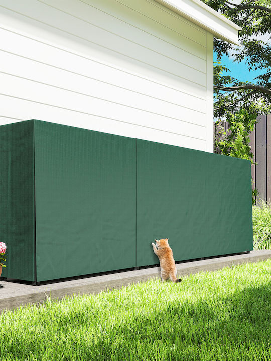 Outsunny Ξύλινο Ράφι Αποθήκευσης Ξύλων 300x36x99cm Μαύρο