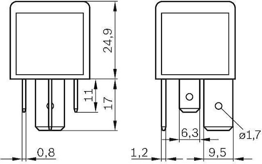 Relay Power Supply Current Bosch 0 986 332 080