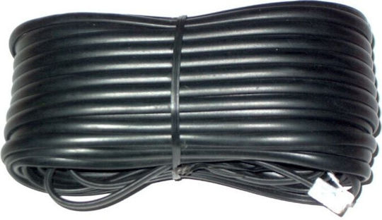 Lech Spirale Telefonkabel RJ11 6P4C Schwarz (TEL0032A-7.5)