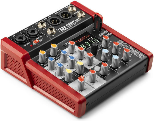 Power Dynamics PDM-Y401 SOCON466 Analog Console 4 Channels with Phantom Power & 2 XLR Inputs & Bluetooth