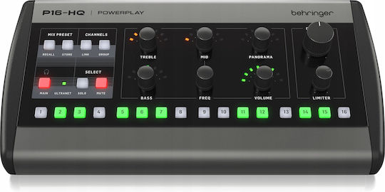Behringer P16-HQ Αυτοενισχυόμενη Ψηφιακή Κονσόλα 16 Καναλιών / 16 Εισόδους XLR
